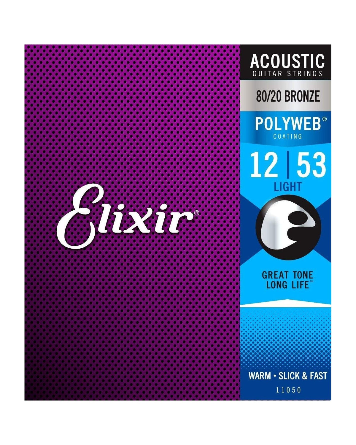 Elixir 11025 Polyweb Bronze Custom Light Akustik Gitar Teli (.011-.052)