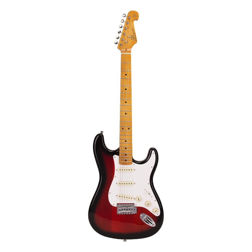 SX Stratocaster Elektro Gitar (Black)
