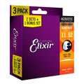 Elixir 16102 Nanoweb Phosphor Bronze Medium Akustik Gitar Teli (13-56)